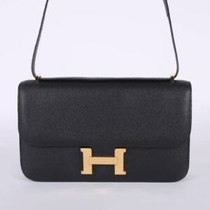 Hermés - Constance Elan Epsom Calfskin Noir