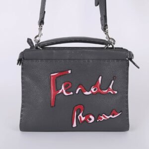 Fendi - Peekaboo Mini Roma Selleria Fit Bag Grey