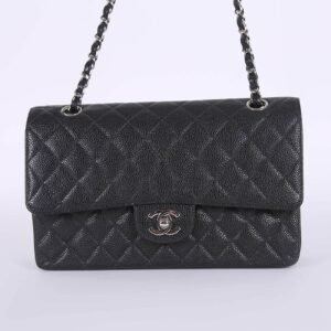 Chanel - Medium Classic Double Flap Bag Caviar Noir
