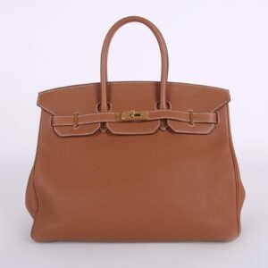 Hermés - Birkin 35 Taurillon Clemence Gold