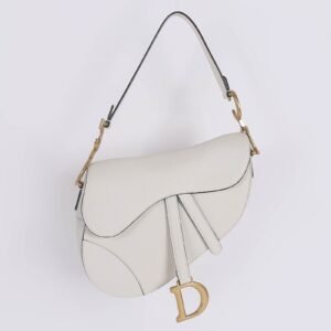 Dior - Saddle Calfskin Shoulder Bag Latte