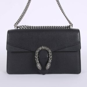 Gucci - Dionysus Small Leather Shoulder Bag Black