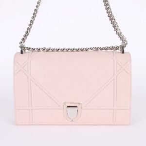 Dior - Diorama Grained Calfskin Flap Bag Light Pink