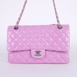 Chanel - Medium Classic Double Flap Bag Lambskin Pink