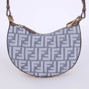 Fendi - Fendigraphy Mini FF Denim Fabric Blue/Brown