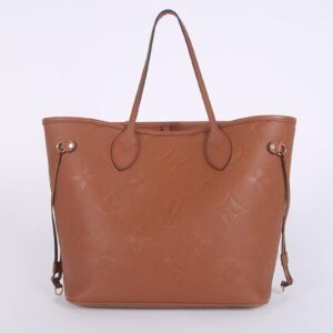 Louis Vuitton - Neverfull MM Monogram Empreinte Leather Cognac