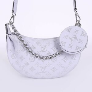 Louis Vuitton - Baia PM Mahina Leather Hobo Bag Lilas
