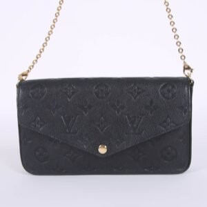 Louis Vuitton - Pochette Felicie Monogram Empreinte Leather Noir