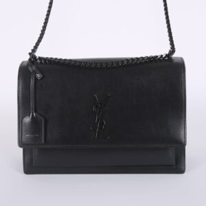 Saint Laurent - Sunset Large Smooth Calfskin Bag Black