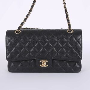 Chanel - Medium Classic Double Flap Bag Caviar Noir