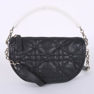 Dior - Dior Vibe Small Cannage Lambskin Hobo Bag Black