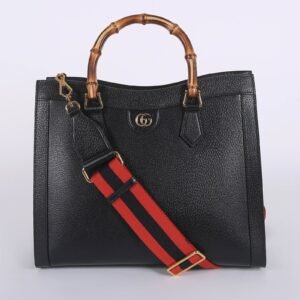 Gucci - Diana Large Leather Shopper Black