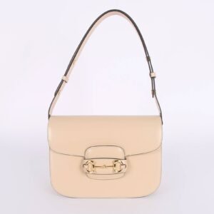 Gucci - Gucci 1955 Medium Horsebit Shoulder Bag Beige