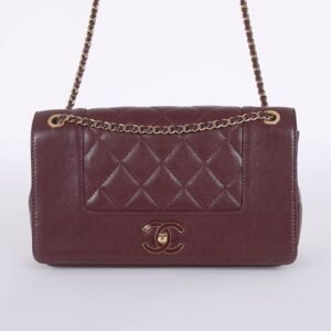 Chanel - Mademoiselle Flap Quilted Sheepskin Burgundy