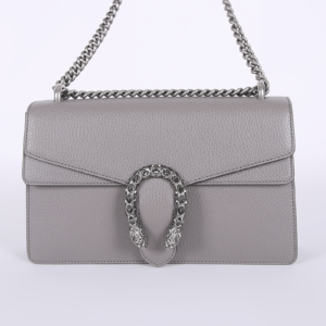 Gucci - Dionysus Small Leather Shoulder Bag Grey