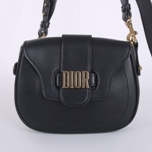 Dior - D-Fence Calfskin Saddlebag Black