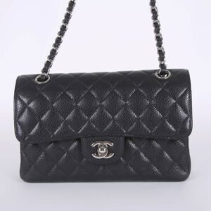 Chanel - Small Classic Double Flap Bag Caviar Noir