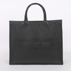 Dior - Book Tote Dior Oblique Leather Bag Noir