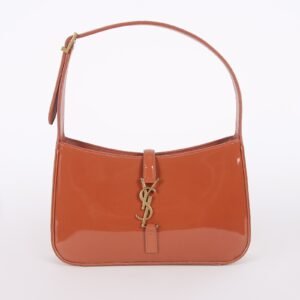 Saint Laurent - Le 5 à 7 Patent Leather Hobo Bag Mild Rose