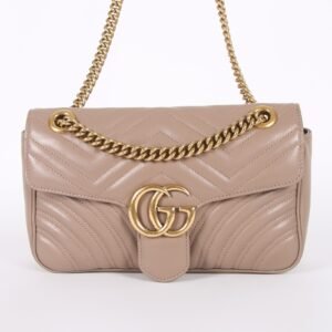 Gucci - GG Marmont Medium Matelassé Shoulder Bag Beige