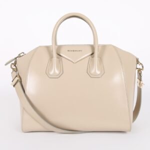 Givenchy - Antigona Medium Polished Calfskin Bag Beige