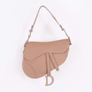 Dior - Saddle Ultramatte Calfskin Shoulder Bag Blush