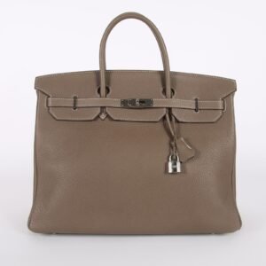 Hermés - Birkin 40 Taurillon Clemence Étoupe